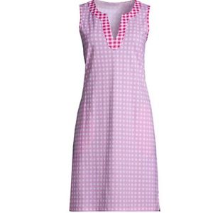 Draper James x Land's End Women's Plus Size Cotton Jersey Sleeveless Swim Cover